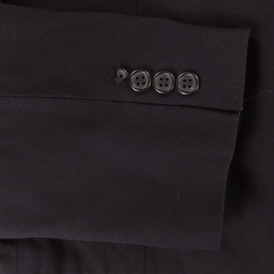 Chaqueta Luca Rossi XL Azul 100% Lana Worsted Merino Sarga Abano Italia Blazer 46R Foto 4 de 4