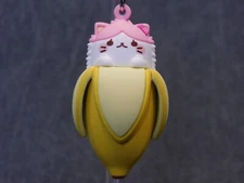Bananya NEW * Bananyako Cat Clip * Blind Bag Series 1 Key Chain Monogram