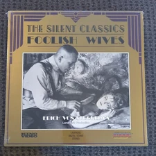 Foolish Wives Laserdisc LD Erich Von Stroheim. New. Sealed.