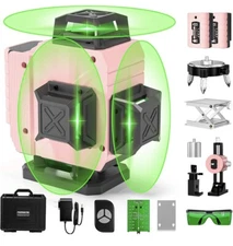 4D 150ft 16 Lines Green Laser Level Self Leveling 360° Cross Line Measure Tool