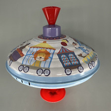 Moulin Roty Vintage 8" Spinning Top Circus Theme