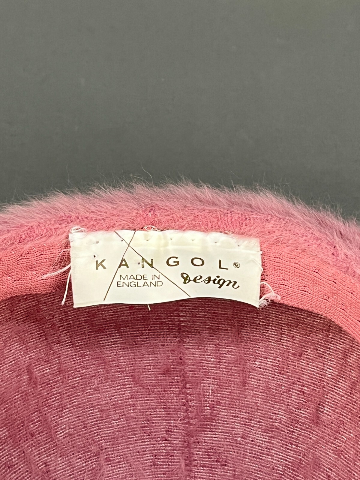 Vintage Ladies'  Kangol Design Pink Angora Hat Cloche Beret Side Bow England (30 image 7