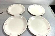 Four Corelle English Breakfast Dinner Plates 10 1/4" NICE