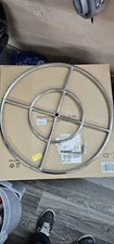 Skyflame 24 Inch Round Fire Pit Burner Ring, 304 Stainless Steel 24" Burner Ring