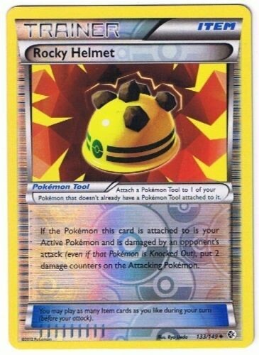Pokemon - Rocky Helmet 133/149 - Boundaries Crossed - Reverse Holo