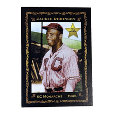 Jackie Robinson, 2011 Monarch Corona-1945 All-Star RC Negro League K.C. Monarchs