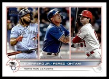 2022 Topps AL HR Leaders (Vladimir Guerrero Jr./Salvador Perez/Shohei Ohtani)
