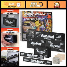 6pc Flexible EVA Foam Sanding Blocks Kit - Wet/Dry Autobody Bodywork Tools