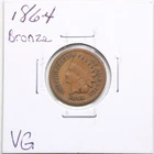 1864 Bronze 1C Indian Head Cent in VG Condition #6656