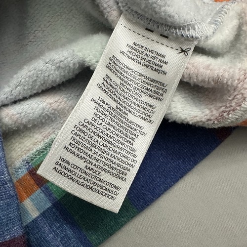 Polo Ralph Lauren Plaid Full Zip Hoodie Boys Medium M 10-12 Madras Print Shirt - Picture 14 of 21