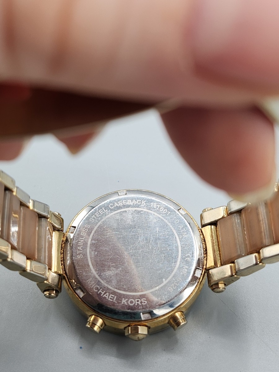 Michael Kors MK6326 Rose Gold Dial Two Tone Chronograph Women's