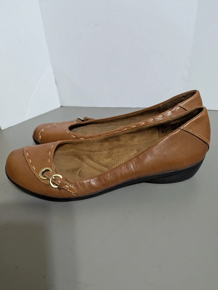 Naturalizer Women's Size 10M Slip On Flats, Brown. - Image 3 of 4