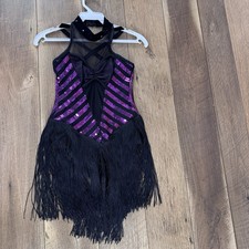 Art Stone "All That Jazz" Children's Dance Costume - Purple - Size Large Child