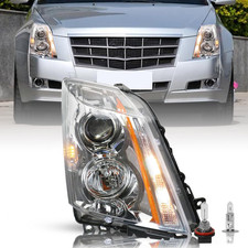 Headlight Assembly Replacement Fit 2008-2014 Cadillac CTS CTS-V OEM Style Projec