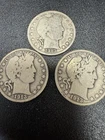 Lot Of Three 1913 Barber Halves P (rare) D And S No Reserve!