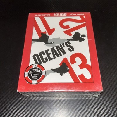 Ocean's Eleven + Twelve + Thirteen Oceans 11 12 13  HD DVD Trilogy Clooney Pitt