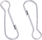 0.59Inches Mini Metal Spring Hooks, Tiny Stainless Steel Lanyards Snap Clip Hook