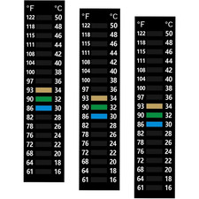 3PCS Aquarium Thermometer Strip 61-122  15-50 C , Easy-To-Read Fish Tank Thermom