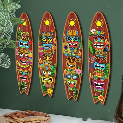 4 Stück Surfbrett-Wanddekoration aus Holz für Partygeschenke im - Bild 7 von 7