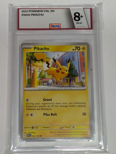 2023 Pokemon Pal Pikachu #0629 [PAL - 062/193] NM-MT Collect Direct Graded 8+
