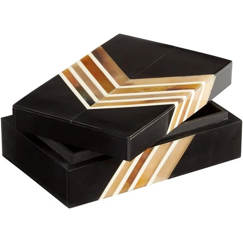 Cyan Design 11144 Salvador Black and Brown Container, Small - Picture 2 of 4