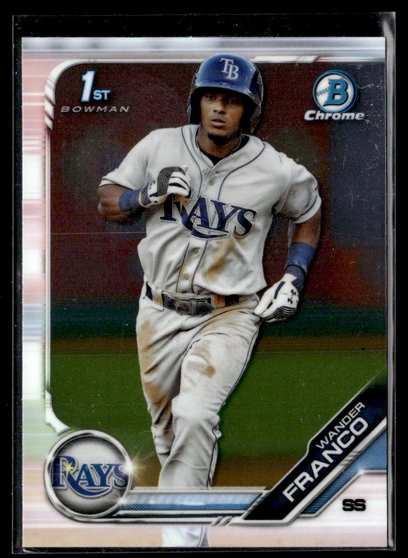 2019 Bowman Chrome 1st "A" Wander Franco Tampa Bay Rays #BCP-100