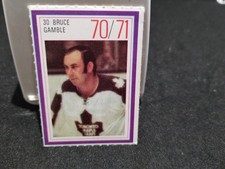 1970-71 Esso Hockey Stamp 30 Bruce Gamble Toronto Maple Leaf LP