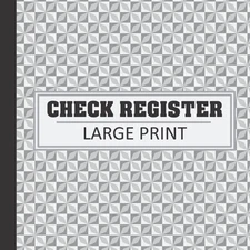 Large Print Check Register: Jumbo Print and Easy to Read Checkbook to Record Deb