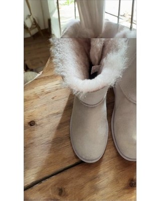 UGG Austraalia Classic Mini Bow II Rosa Lammfell Boots Gr.39 Top Zustand