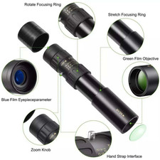 10-300X40mm Zoom Day/Night Military Telescope HD Monocular Mobile Telescope