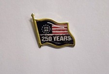 1776-2026 250 Years Betsy Ross Flag Lapel Brooch Hat Pin