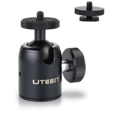 UTEBIT Mini Ball Head with 1/4" hot Shoe, 360  Rotatable Heads Camera...