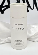 Tan-Luxe The Face Illuminating Self-Tan Drops Light-Medium 1.01 oz 30 ml NEW