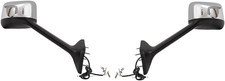 Chrome Hood Mirror Assembly With Led Light Flow Fit For Truck International Lt62 Chrome Hood Mirror Assembly With Led Light Flow Fit For Truck International Lt62