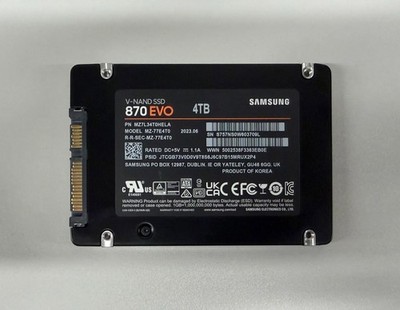 MZ7L34T0HELA SAMSUNG 870 EVO 4TB 6G SATA 2.5'' SFF SSD SOLID STATE MZ-77E4T0