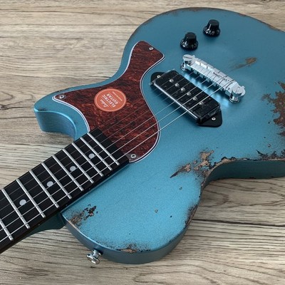 Solid Electric Guitar Mahogany Body Rounded Fret Edge  P90 pickups Free shipping