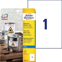 Avery Zweckform Wetterfeste Etiketten 210 X 297 Mm Weiß 10 Etiketten