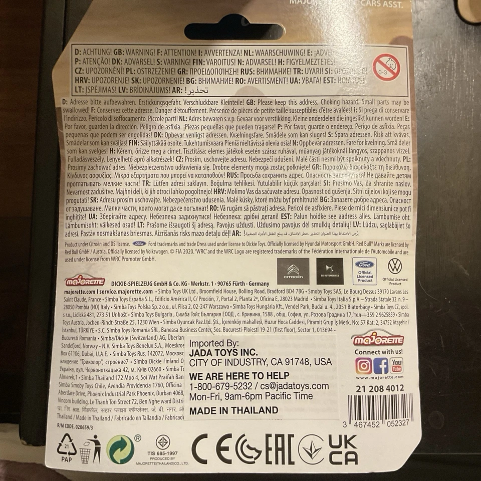 Majorette S. Ogier VW Polo WRC feat. Coche de carreras de rally fundido a presión Red Bull Toy [1:57] Foto 2 de 2