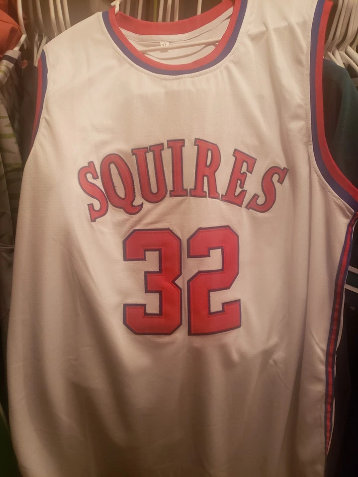 😎👌Nueva camiseta grande para hombre Julius Erving Dr J #32 Virginia Squires ABA blanca Foto 2 de 4