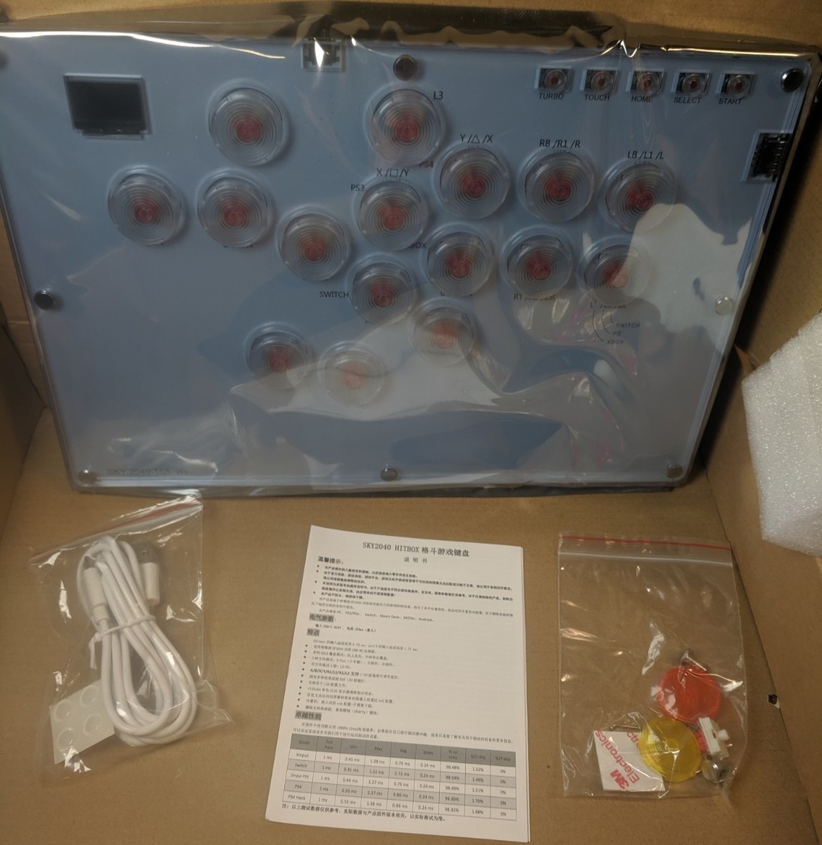 SKY2040 HITBOX ゲームコントローラー S5fe6e5be7d4d44eba41b9e485a406