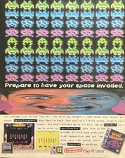 1994 Nintendo Space Invaders Game Boy PRINT AD Prepare to Have ur Space Invaded