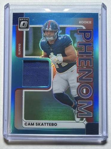 2025 Donruss Optic Cam Skattebo Blue Hyper (RAW)