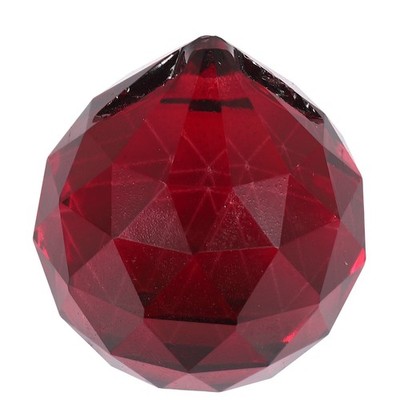 2X(30mm Red Crystal  Prisms T6L9)4165