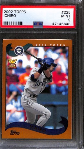 2002 TOPPS #225 ICHIRO PSA 9 Mint 47145648 