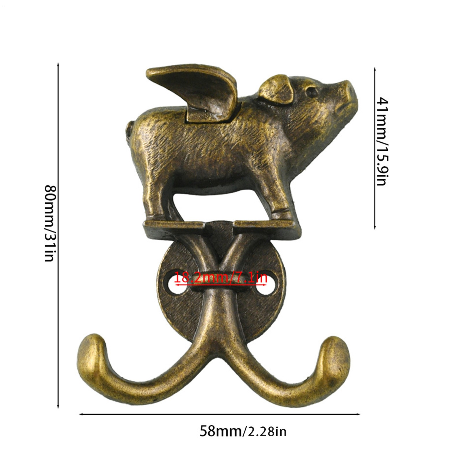 Vintage Wall Hooks Decorative Unique Animal Wall Hooks Heavy Duty