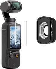 Wide-Angle Lens Compatible with DJI Osmo Pocket 4 3, Multi-Coated/Optical