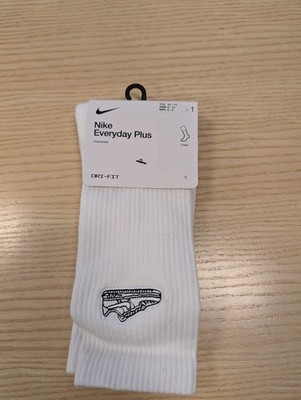 NIKE Everyday Plus White Air Force 1 Crew Socks Sz Mens (6-8) Womens (6-10) 