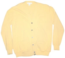 Vintage 90s Geoffrey Beene Acrylic Button Up Cardigan Sweater Medium Made in USA