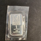 1 Troy OZ .999 Fine Mid-States  Silver  Bar