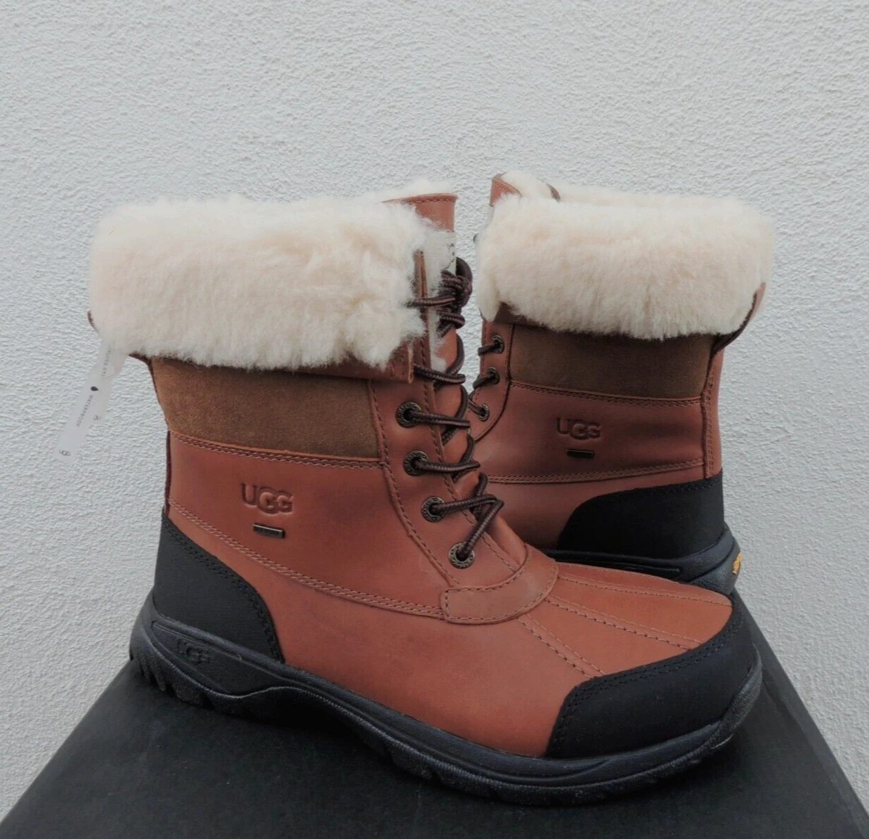 UGG BUTTE WORCHESTER WATERPROOF SUEDE LEATHER SNOW BOOTS, MEN US 9.5/ 42.5 ~NEW